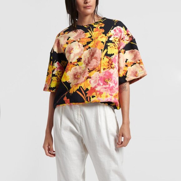 Dries Van Noten Helovi Print Sweatshirt in Multicolour, size Medium (fits M-XL) - Picture 1 of 9